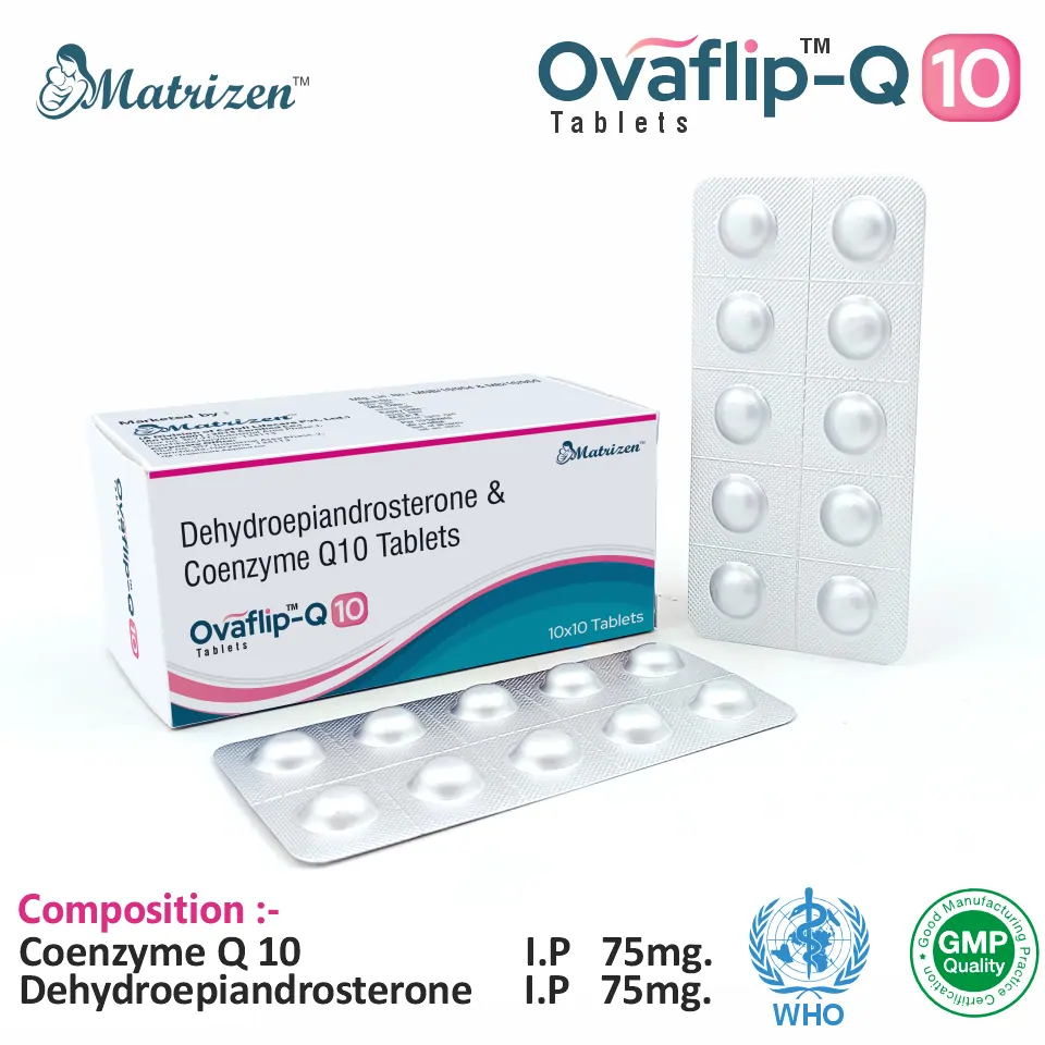Coenzyme Q10 75 mg + Dehydroepiandrosterone 75 mg Tablet PCD Franchise